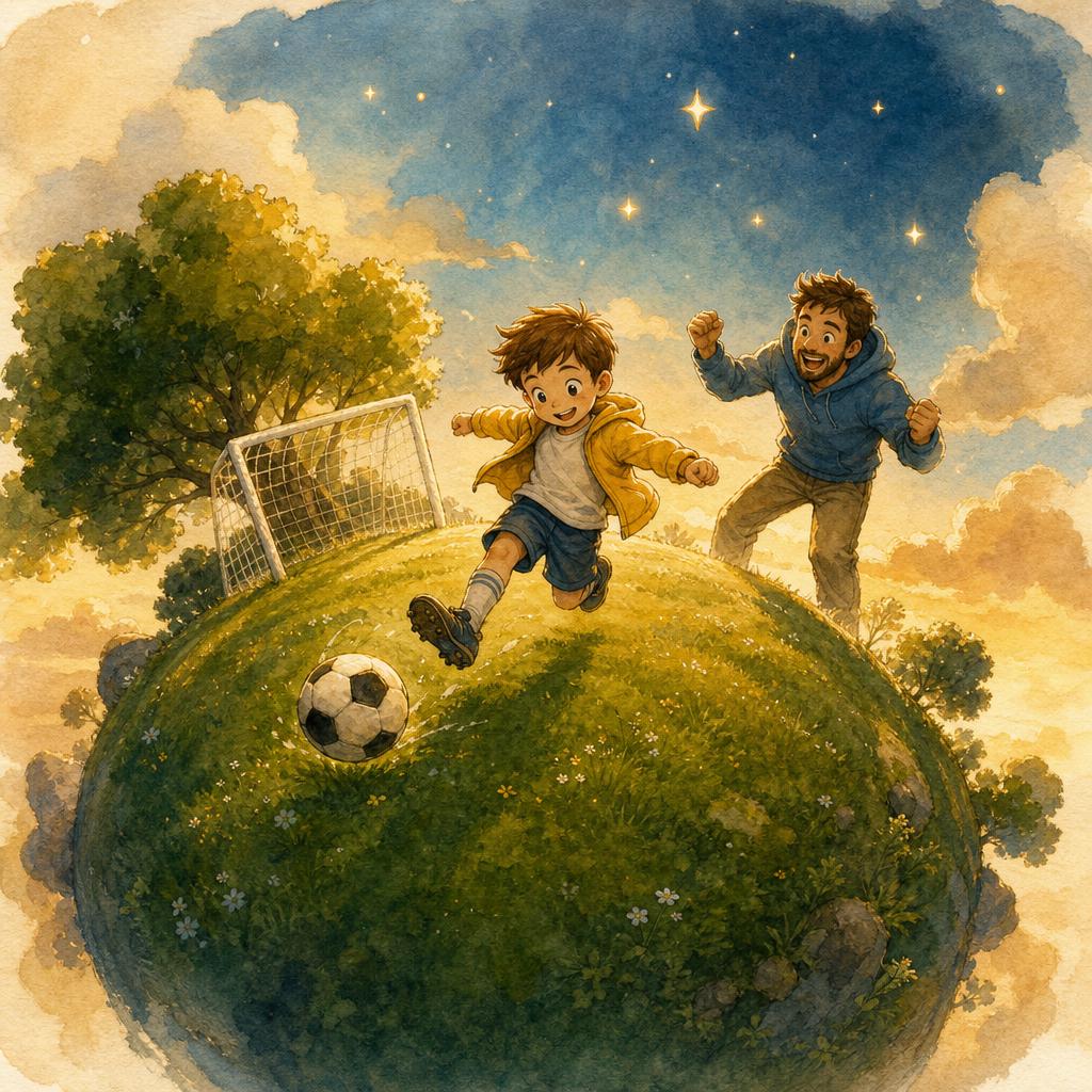 Cover of Noah and Dad Claudio's Football Planet